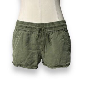 LOFT Green Drawstring Pull On Shorts